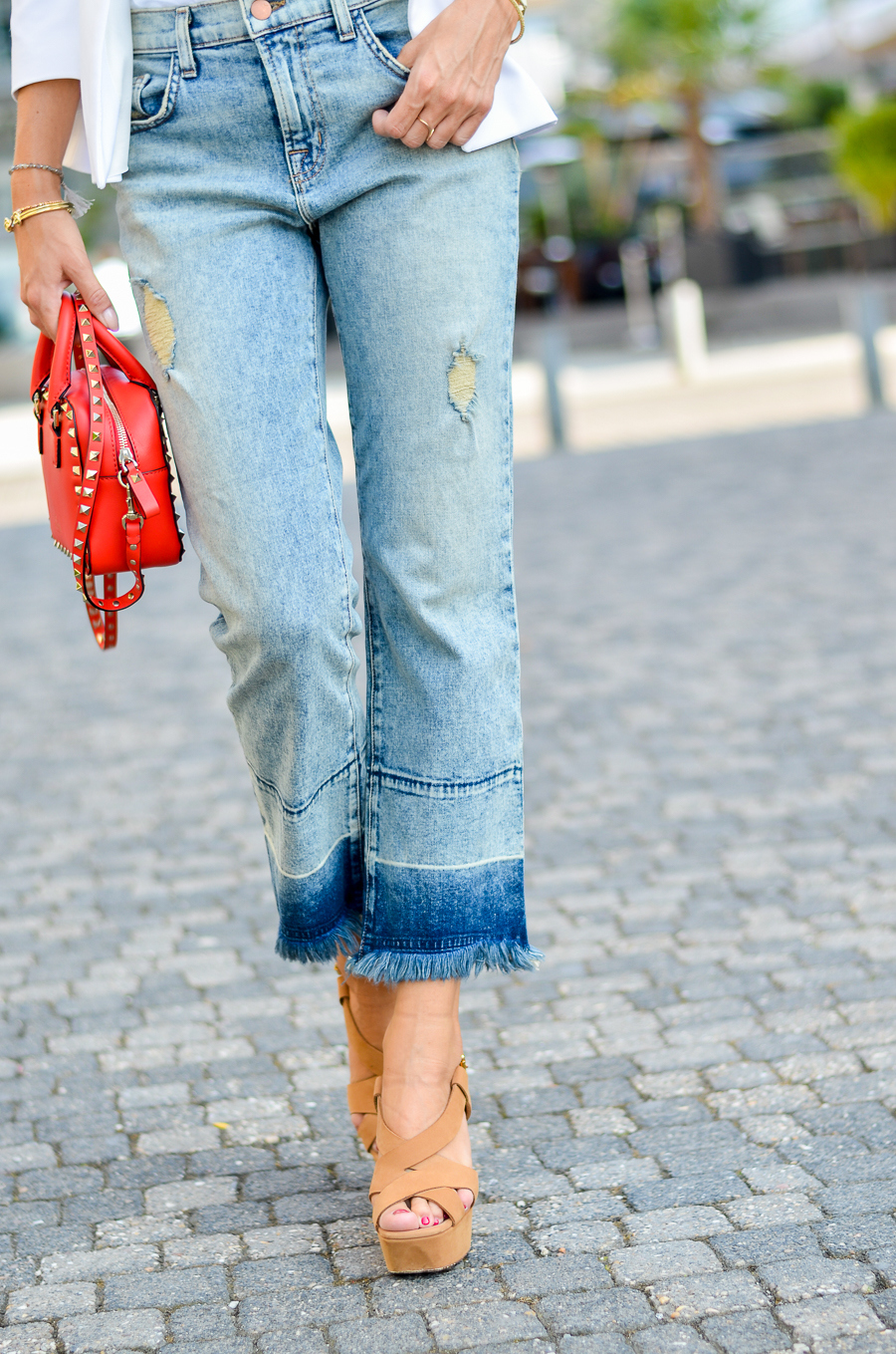 Tendencia cropped flare jeans