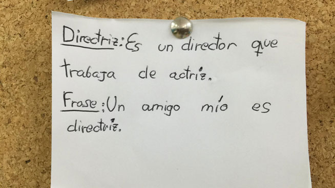 Curiosas definiciones de palabras escritas por niños