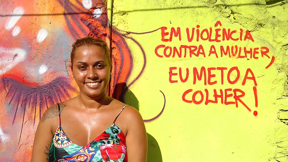Graffitis contra la violencia de género de Panmela Castro
