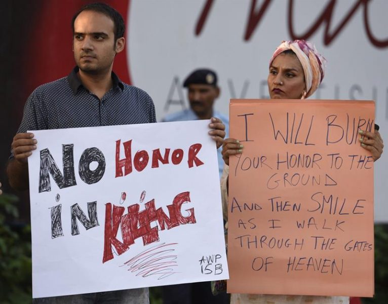 Protestas contra los crímenes de honor en Pakistán