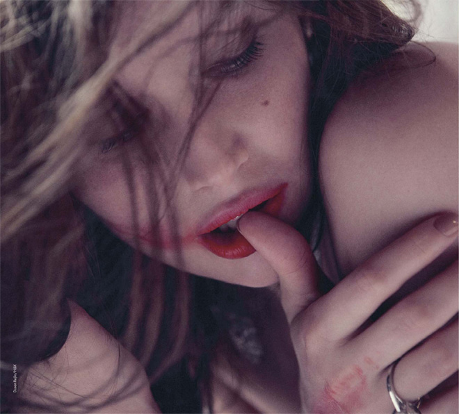 Labios rojo pasión