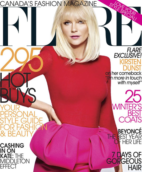 Kirsten Dunst sorprende a todos con su nuevo pelo en la portada de Flare