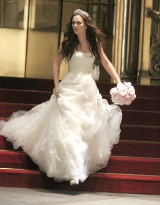 Blair Waldorf de Vera Wang el día de su boda en Gossip Girl