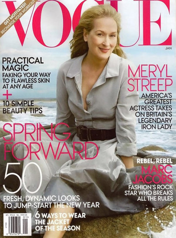 Meryl Streep en la portada de Vogue a sus 62 años