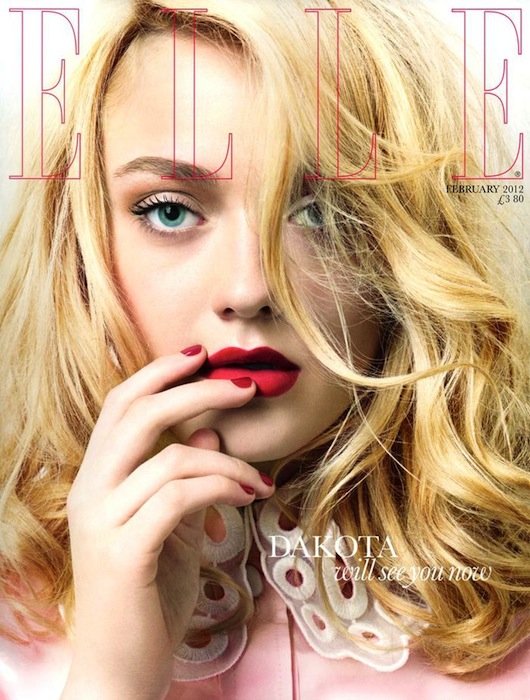 Labios mates en la portada de Elle UK