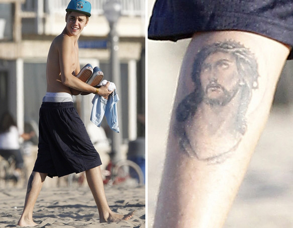 ¡Atención al tatuaje que Justin Bieber se ha hecho en el gemelo!