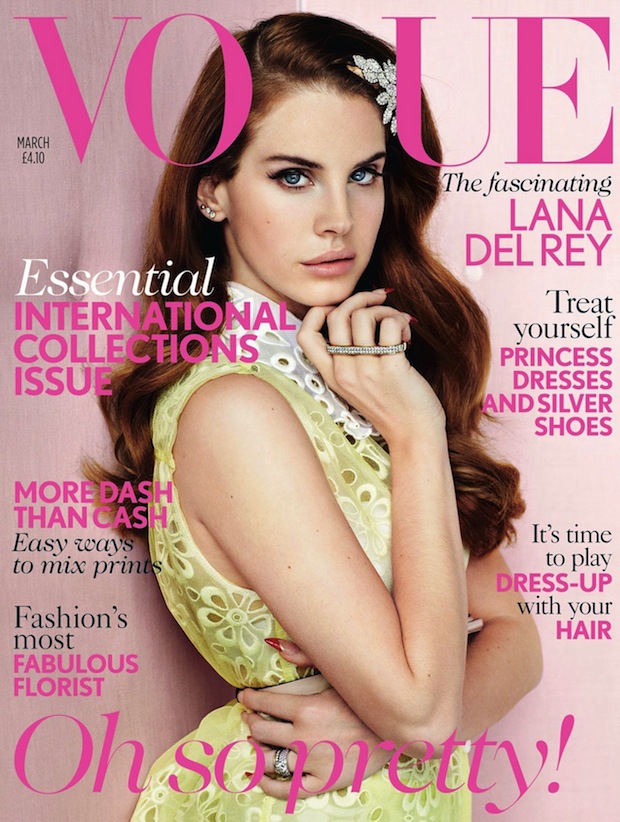 Lana del Rey en su primera portada para Vogue
