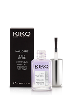 Probamos el esmalte 3 en 1 White de Kiko 