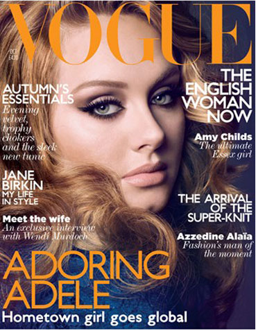 Adele protagoniza la portada de Vogue UK menos vendida