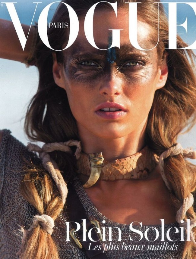 Arrugas falsas en el número de junio/julio de Vogue París