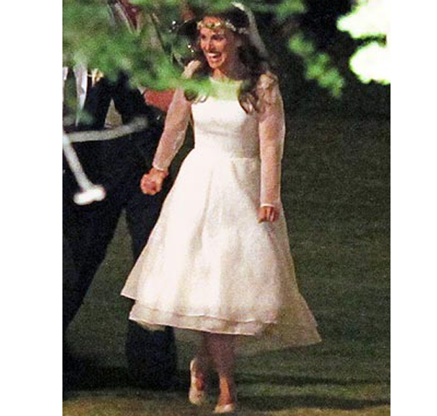 Natalie Portman, una novia muy retro