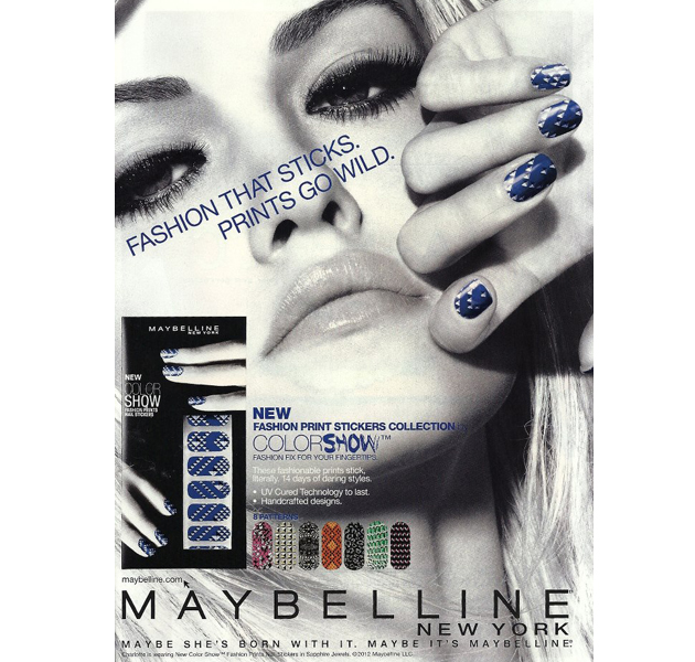 Charlotte Free en su primera publicidad para Maybelline 