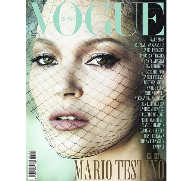 Kate Moss portada de diciembre de Vogue España 