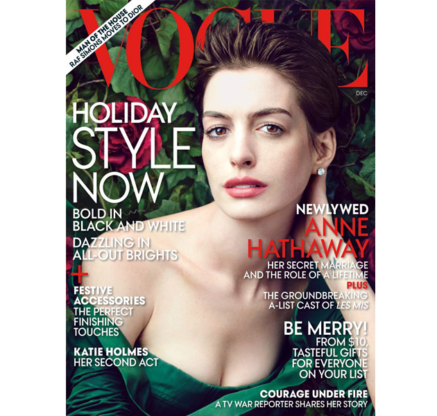 Anne Hathaway, portada de Vogue USA 