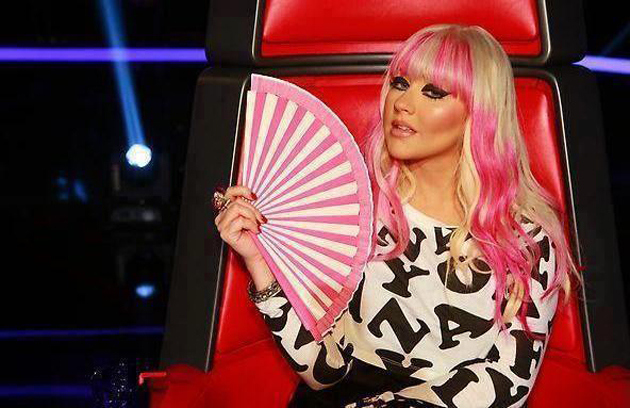 Christina Aguilera con su peor look en The Voice 