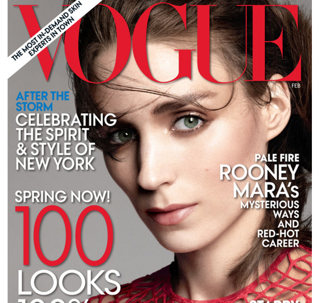 Rooney Mara en la portada de Vogue con un look muy diferente 