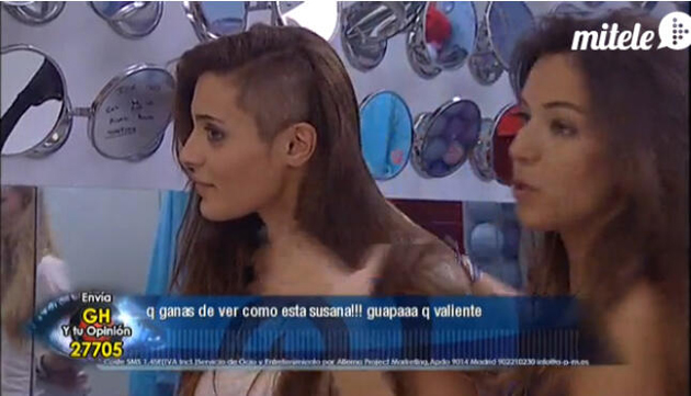 La moda de las sienes rapadas llega a Gran Hermano 