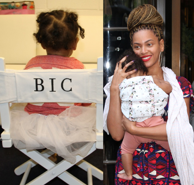 La hija de Beyoncé, Blue Ivy Carter, ya luce trencitas con tan sólo un año 
