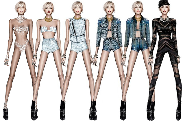 Roberto Cavalli diseña el vestuario de la gira de Miley Cyrus