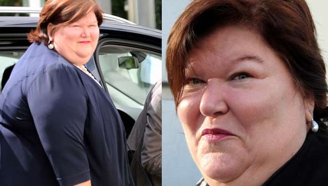 ministra belga de sanidad con obesidad