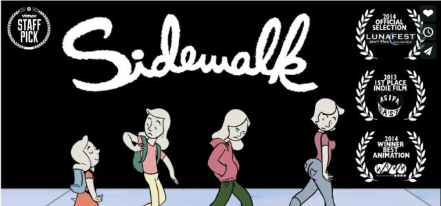 Sidewalk: Un precioso corto animado sobre cómo es la vida de una mujer