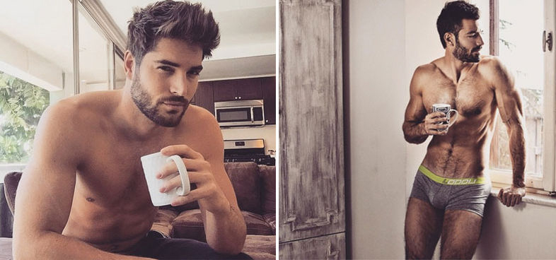 Instagram busca hombres guapos tomando café