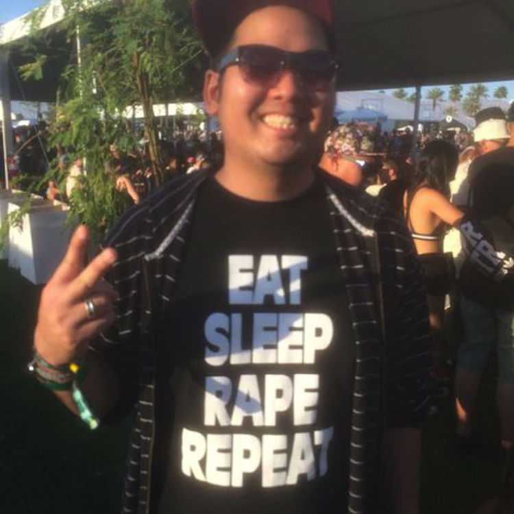 eat sleep rape repeat camiseta polemica coachella