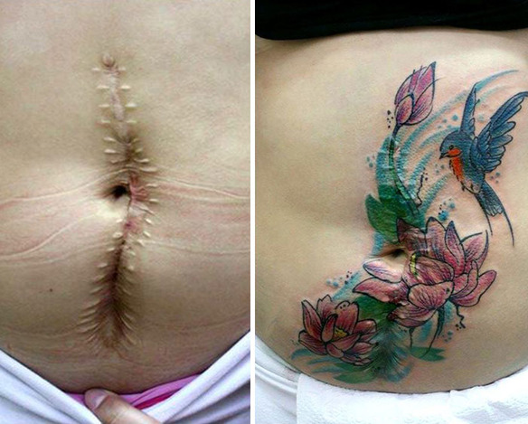 Esta mujer tatúa gratis a mujeres maltratadas para tapar sus cicatrices