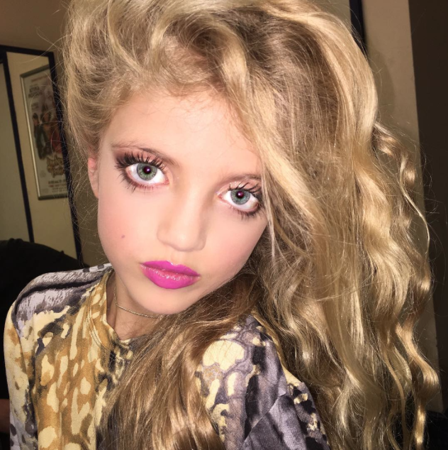 hija de katie price maquillada instagram