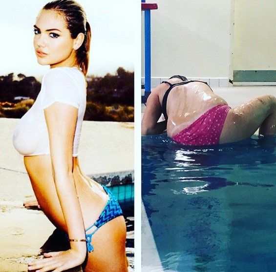 Esta mujer recrea las fotos de las famosas de forma un tanto especial