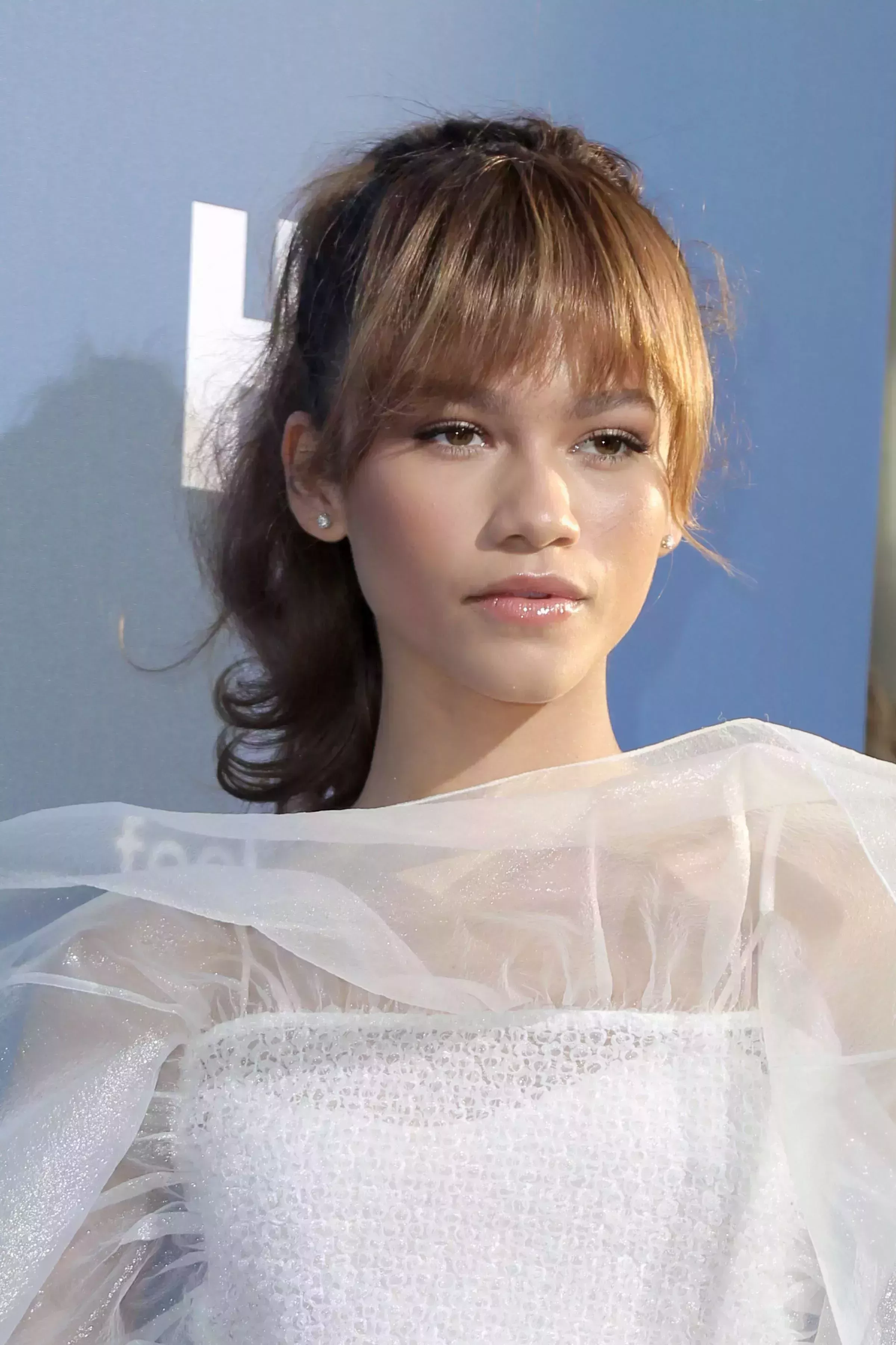 Zendaya’s Ponytail with Rounded Bangs
