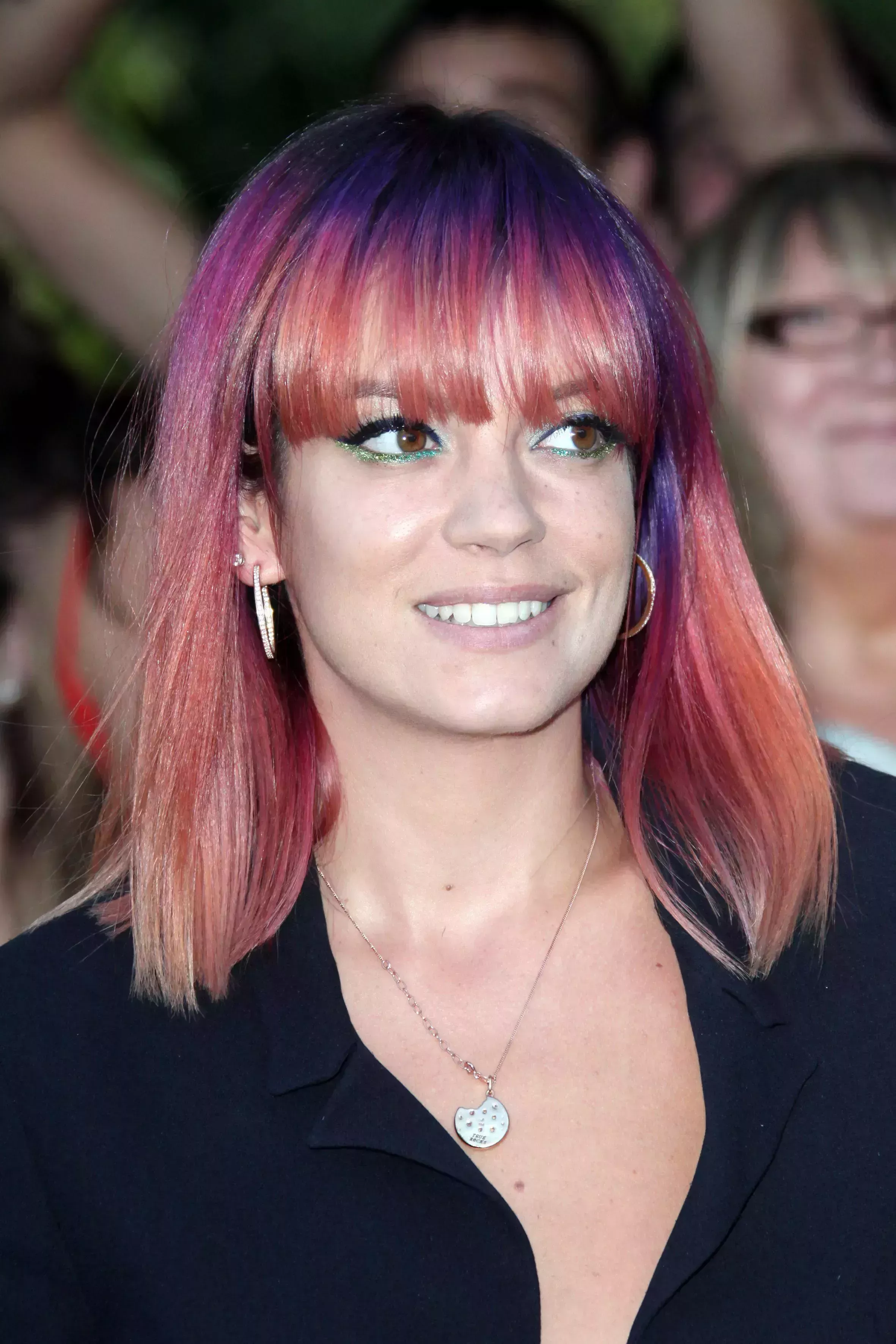 Lily Allen’s Pink and Purple Combo