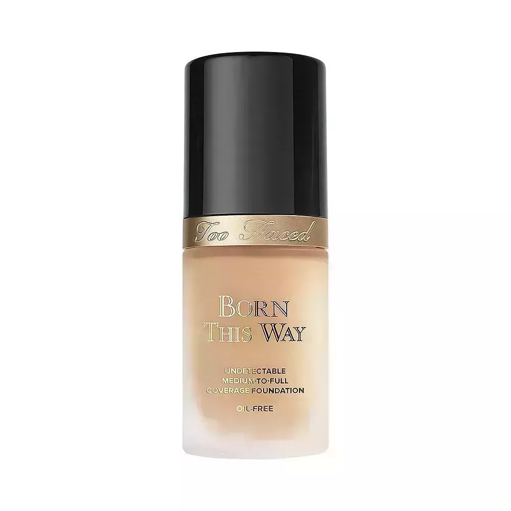 Too Faced Born This Way Foundation on white background
