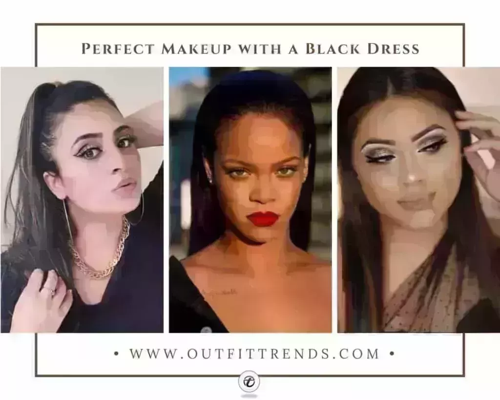 18 Black Dress Makeup Ideas & Hairstyling Tips for Chic Look