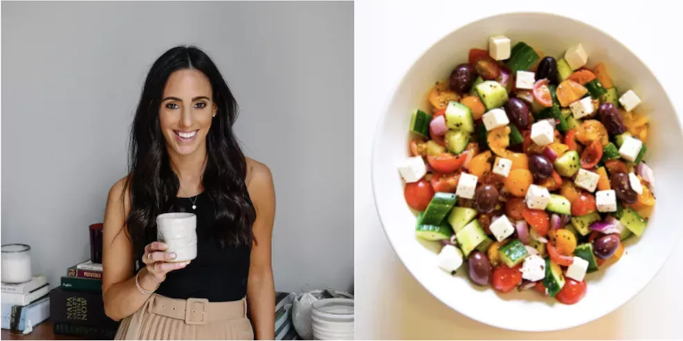 Una dietista compartió su receta para una perfecta ensalada picada cargada de proteínas y grasas saludables
