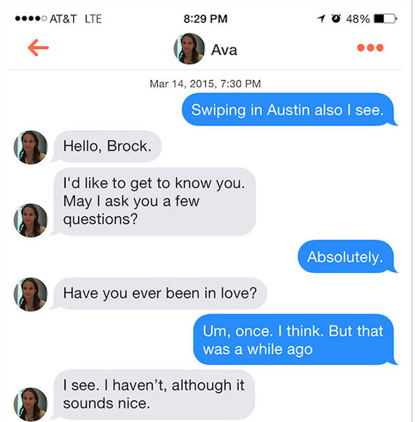 Campaña en Tinder de Ex Machina