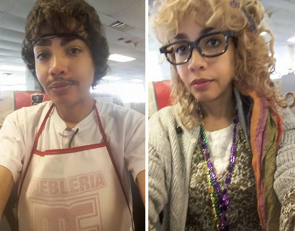 Va al trabajo vestida de cosplay