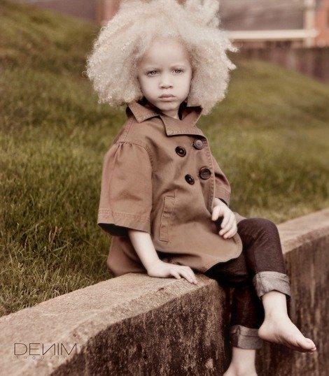 Ava Clarke, niña modelo negra albina