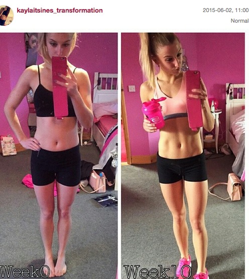 Antes y después del entrenamiento BBG