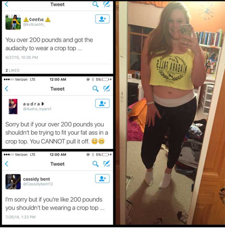 Fotos de Sara Petty contra las críticas a su cuerpo