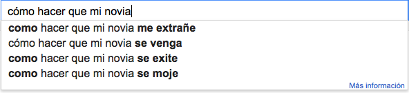 hombres y mujeres en Google