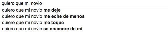 hombres y mujeres en Google