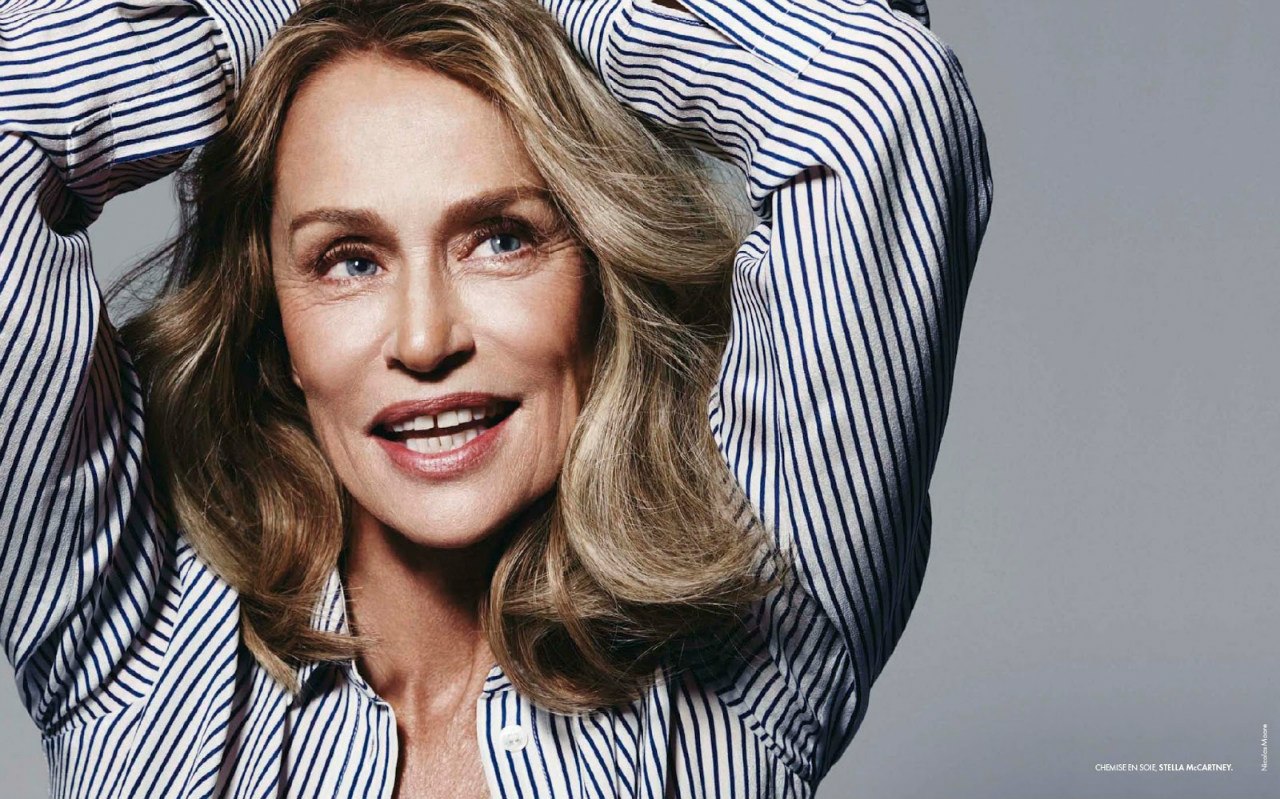 Lauren Hutton, la modelo de Calvin Klein de 73 años