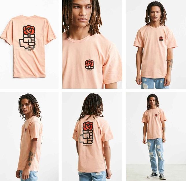 Camisetas de Urban Outfitters con el logo del PSOE