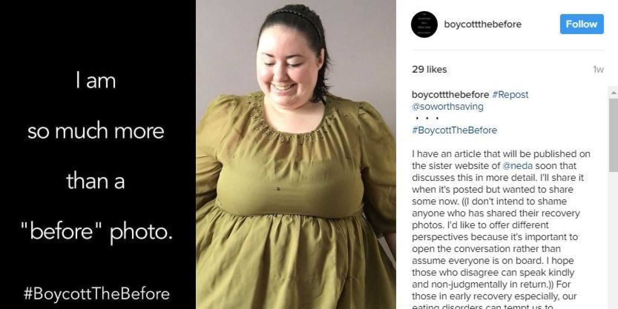 Campaña de boicot a la foto de 'antes'