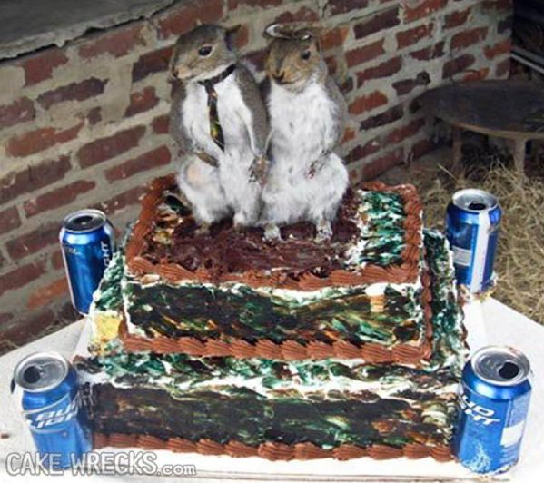 Los peores pasteles de boda