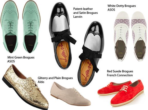 Flatform brogues