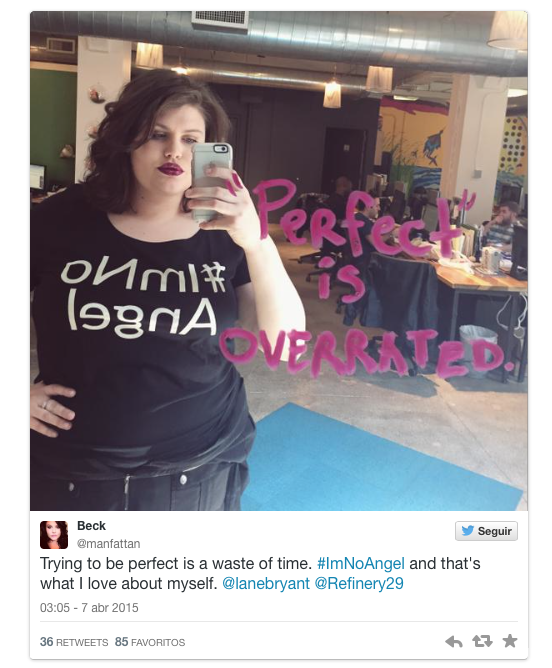 Campaña de Lane Bryant #ImNoAngel