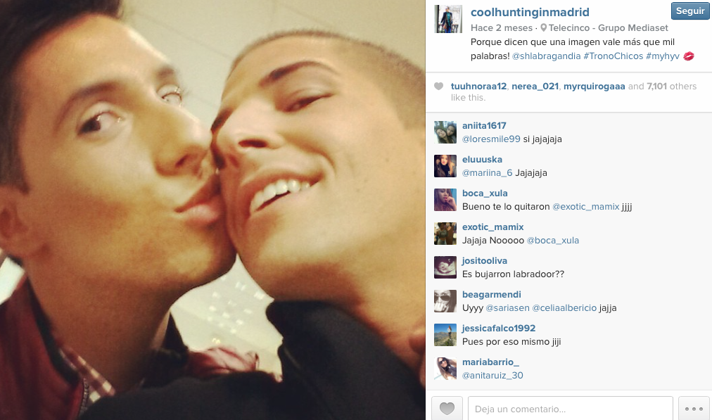 Jesús Reyes y Labrador juntos en Instagram