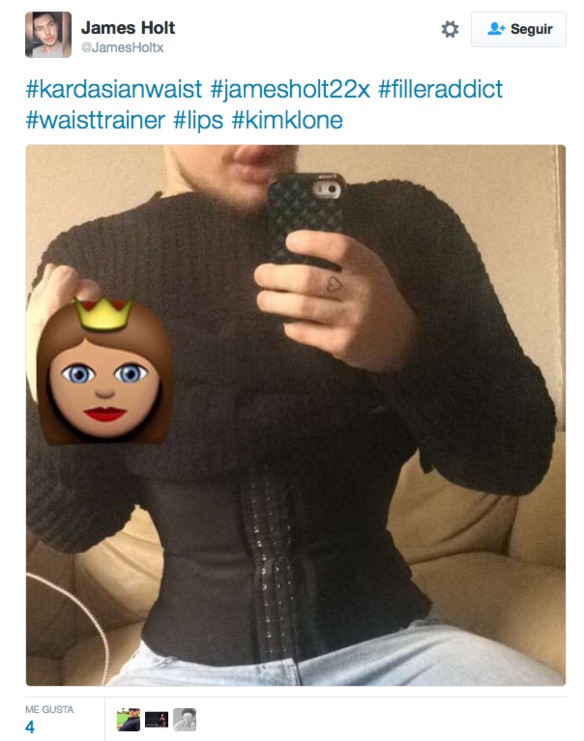 Hombre clon de Kim Kardashian